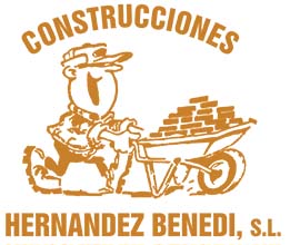 logo obrero con carretillo ladrillos